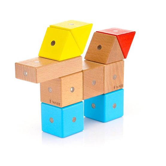 Blocchi in legno e magnetici WABI, 40 elementi