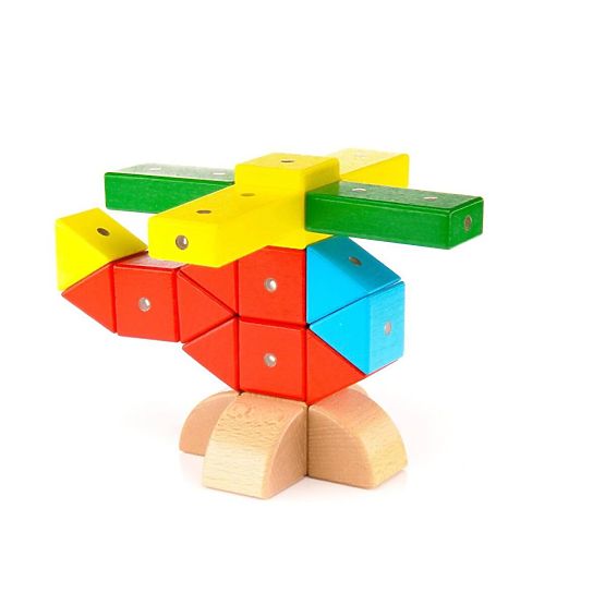 Blocchi in legno e magnetici WABI, 40 elementi