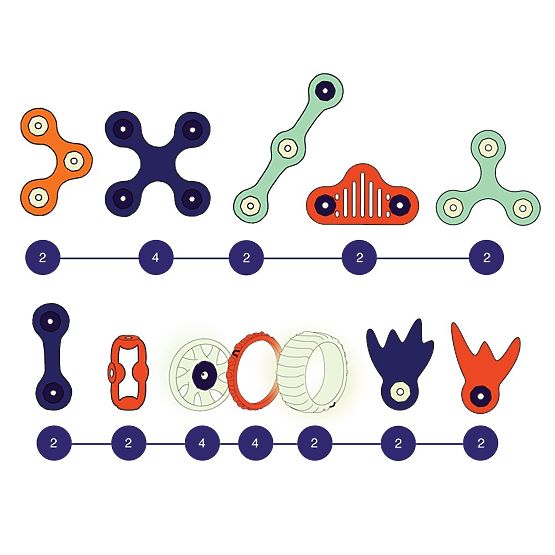 Blocchi Magnetici Clixo Spedizione su Marte