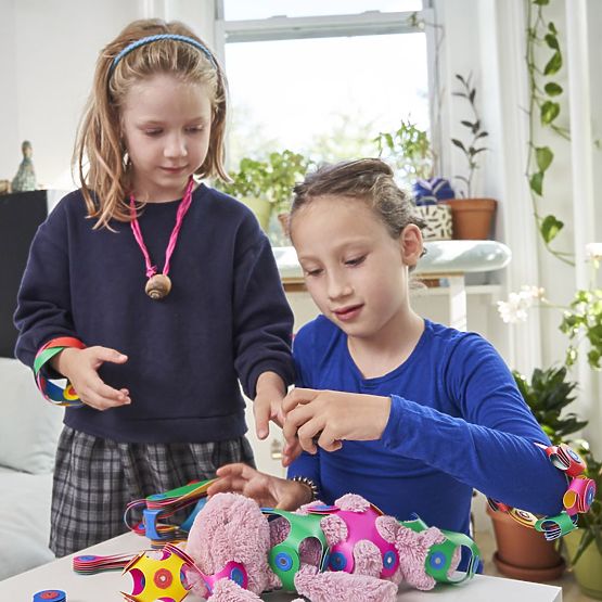Blocchi magnetici Clixo Super Rainbow, 60 elementi