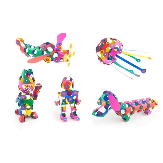 Blocchi magnetici Clixo Super Rainbow, 60 elementi