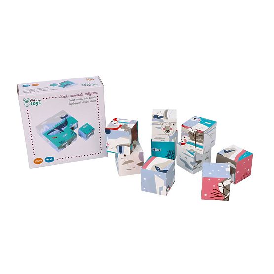 Blocchi puzzle cubici Animali artici