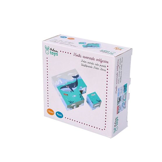 Blocchi puzzle cubici Animali artici