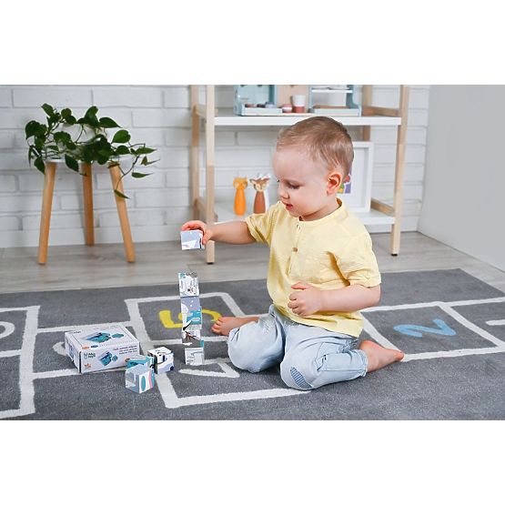 Blocchi puzzle cubici Animali artici