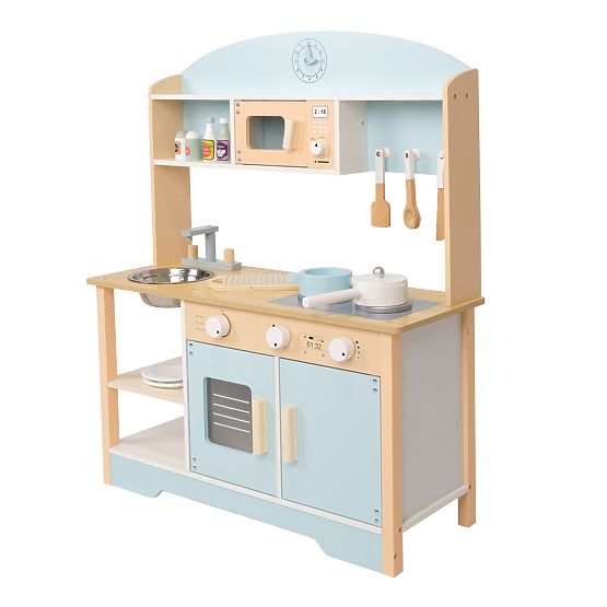 Blueberry - Cucina in legno con accessori
