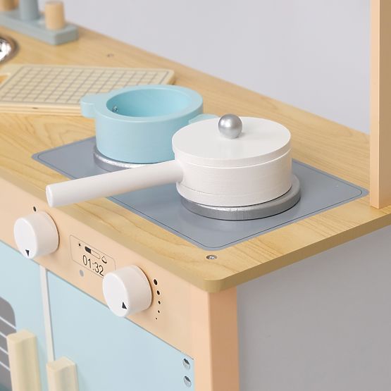 Blueberry - Cucina in legno con accessori