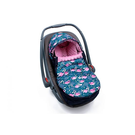 Borsa per seggiolino auto Minky - Flamingos