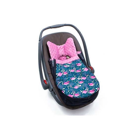 Borsa per seggiolino auto Minky - Flamingos