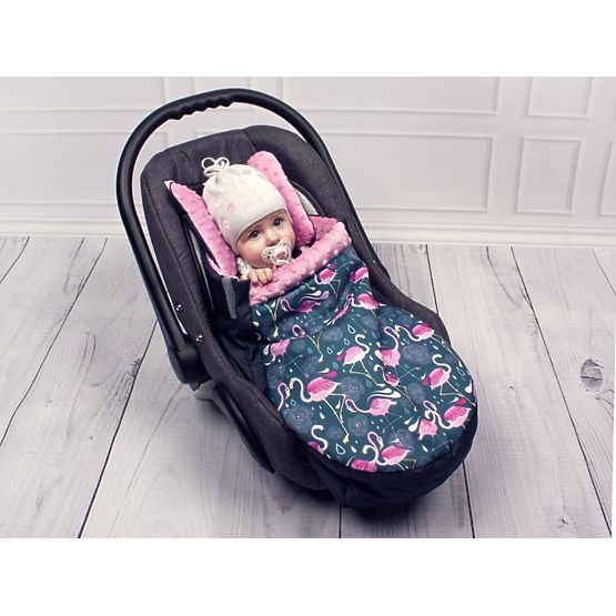 Borsa per seggiolino auto Minky - Flamingos