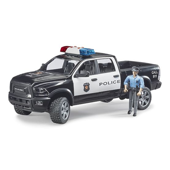 Bruder Auto della Polizia RAM con poliziotto