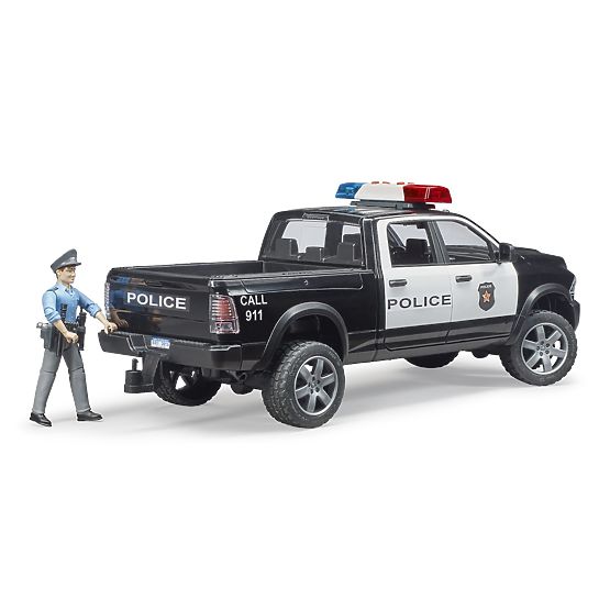 Bruder Auto della Polizia RAM con poliziotto