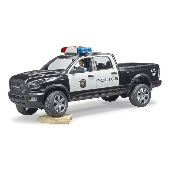 Bruder Auto della Polizia RAM con poliziotto
