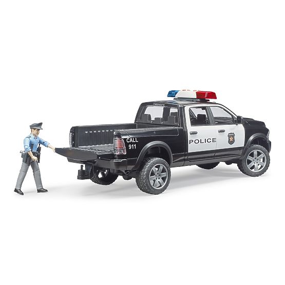 Bruder Auto della Polizia RAM con poliziotto