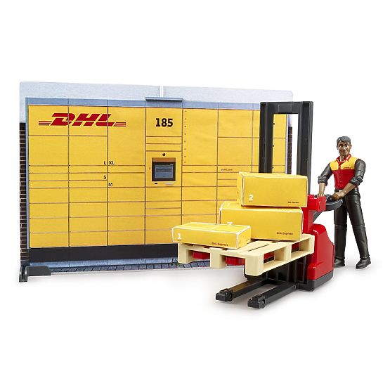 Bruder BWORLD Filiale DHL con accessori
