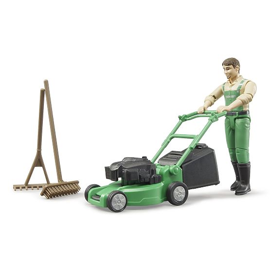 Bruder BWORLD Giardiniere con tosaerba e accessori