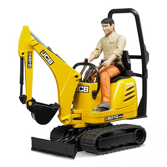 Bruder BWORLD Microescavatore JCB con figurina