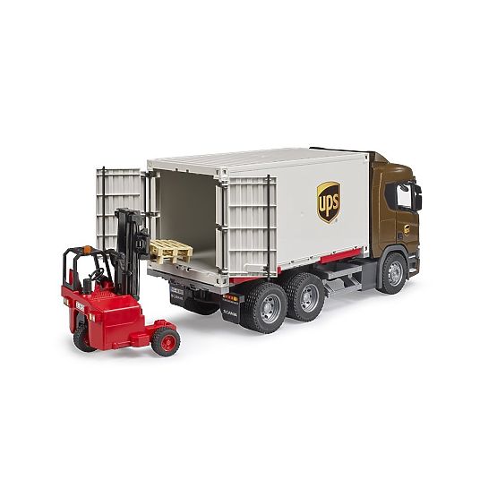 Bruder Camion Logistico Scania UPS con Carrello Elevatore