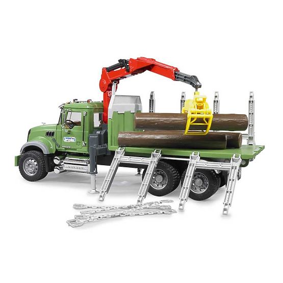 Bruder Camion MACK Granit trasportatore di legname
