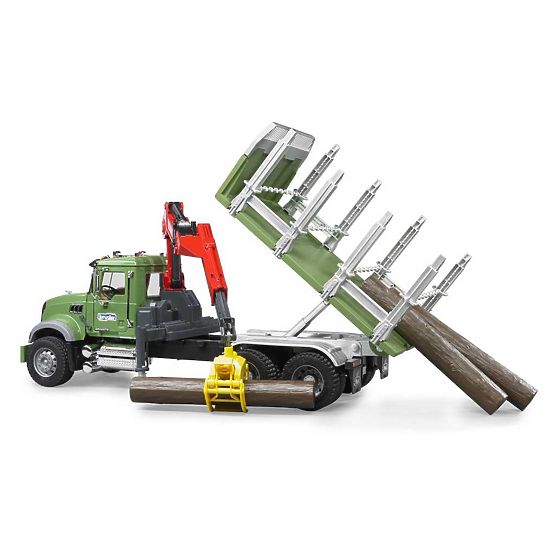 Bruder Camion MACK Granit trasportatore di legname