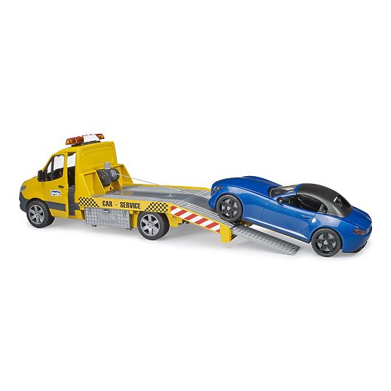 Bruder Carro Attrezzi MB Sprinter con Auto Sportiva
