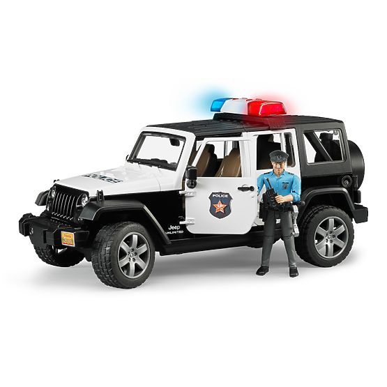Bruder Jeep Wrangler Rubicon Polizia