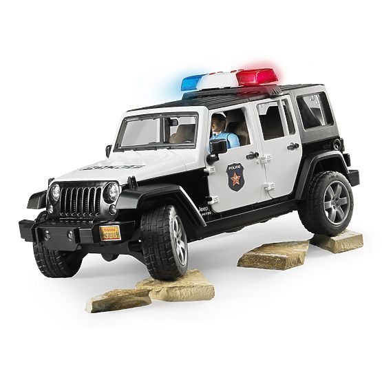 Bruder Jeep Wrangler Rubicon Polizia