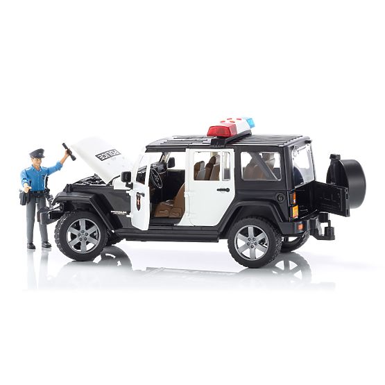 Bruder Jeep Wrangler Rubicon Polizia