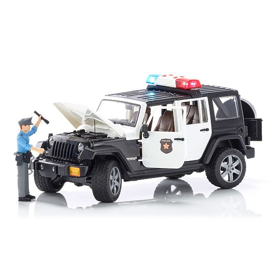 Bruder Jeep Wrangler Rubicon Polizia