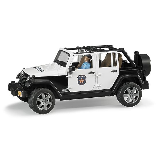 Bruder Jeep Wrangler Rubicon Polizia