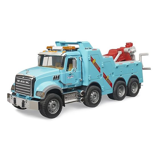 Bruder MACK Granite Camion di Recupero e Rimorchio con Suono e Luce