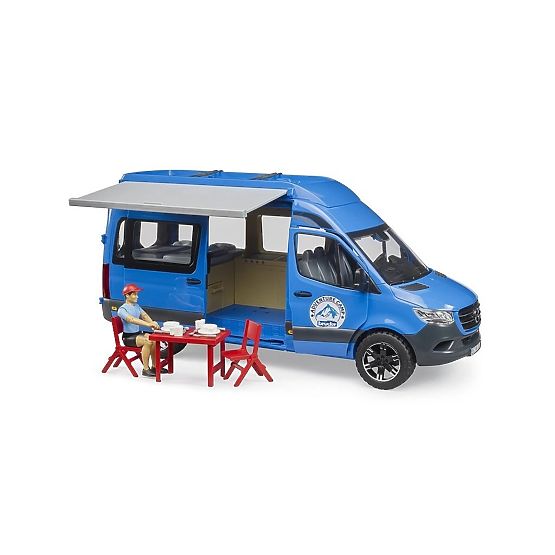 Bruder MB Sprinter Camper con autista e accessori