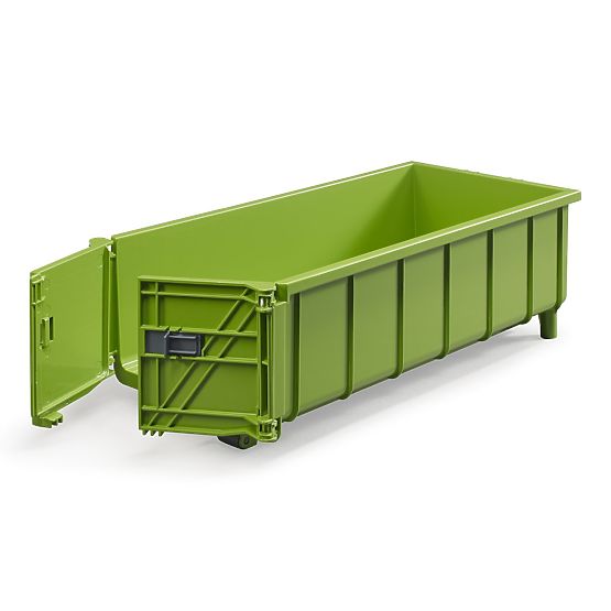 Bruder Rimorchio verde con container ribaltabile scala: 1:16