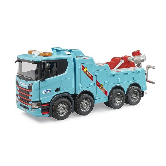 Bruder Scania Super 560R Carro attrezzi e di recupero con suoni e luci