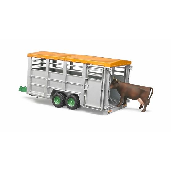 Bruder Trasportatore di Animali con Figura di Mucca