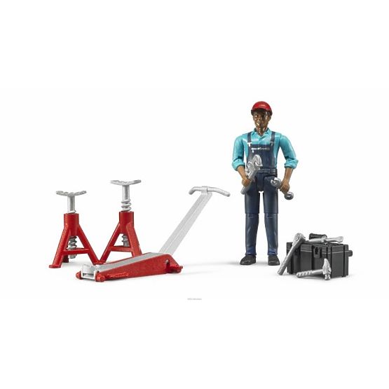 Bruder Trattore Fendt 1050 Vario con meccanico e attrezzi da officina 1:16