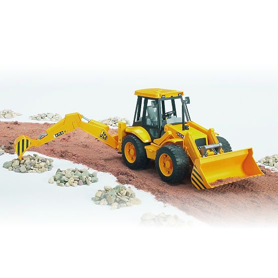 Bruder Trattore JCB caricatore frontale con escavatore