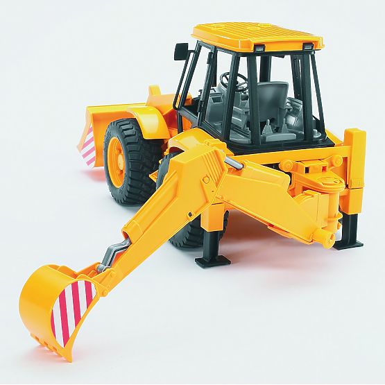 Bruder Trattore JCB caricatore frontale con escavatore