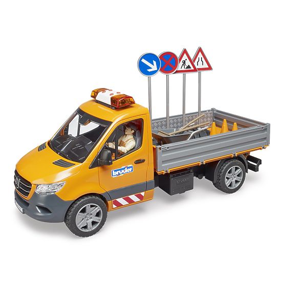 Bruder Veicolo di manutenzione stradale MB Sprinter con figurina e accessori