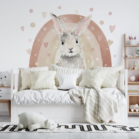 Adesivo murale coniglietto