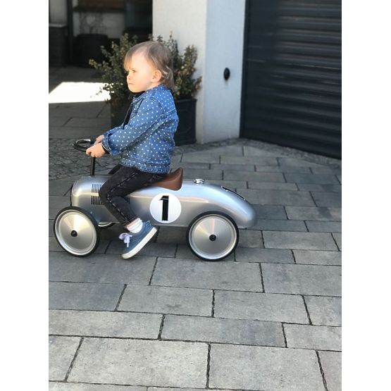 Buttafuori in metallo argento per bambini