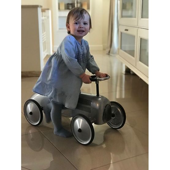 Buttafuori in metallo argento per bambini