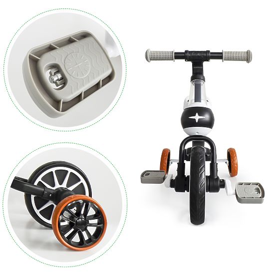 Sdraietta multifunzione STAR 3in1 - bianco e nero