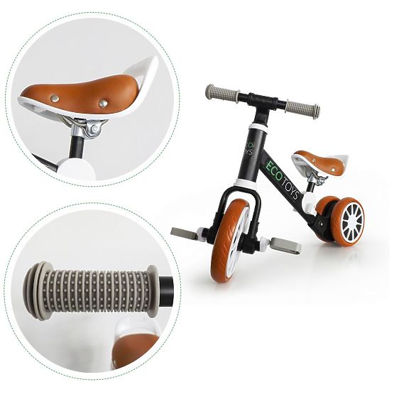 Sdraietta per bambini Rider 2in1 - nera