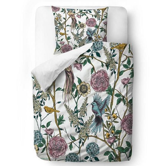 Butter Kings Bedding Flowers - coperta: 135 x 200 cm, cuscino: 60 x 50 cm