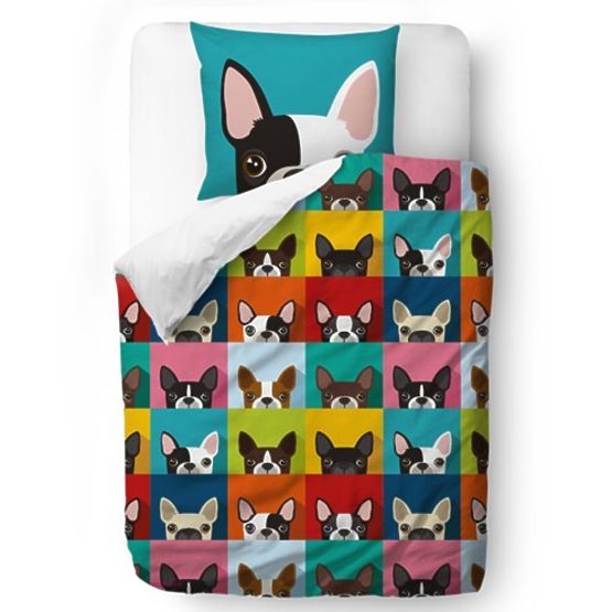 Butter Kings Biancheria da letto Bulldog - multicolore - coperta - 135 x 200 cm cuscino: 60 x 50 cm