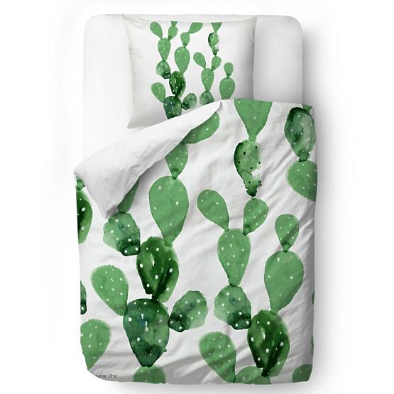 Butter Kings Lenzuola Cactus - coperta 135 x 200 cm cuscino: 60 x 50 cm