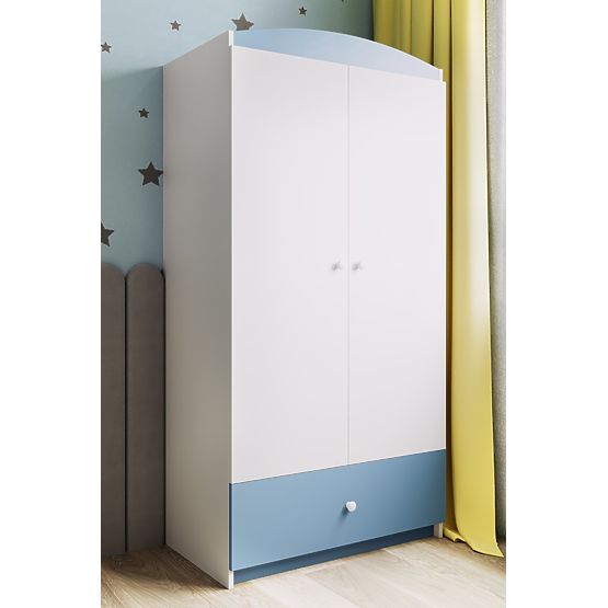 Cabina armadio Ourbaby - blu e bianca
