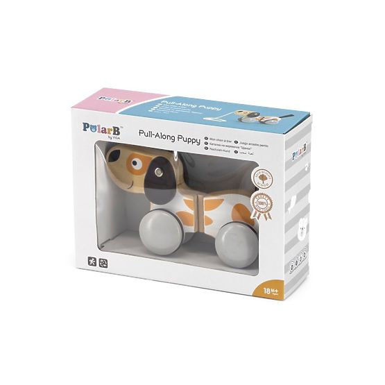 Cagnolino da tirare grigio-bianco