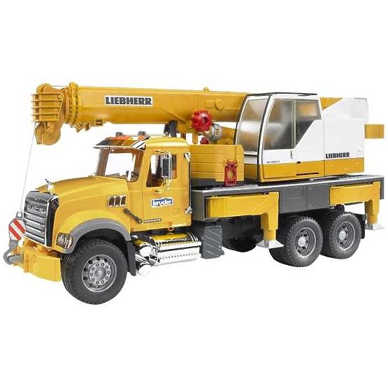Camion Bruder MACK Granite gru LIEBHERR