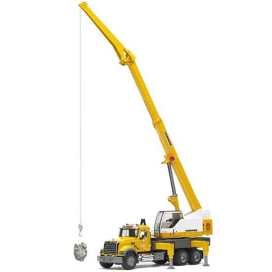 Camion Bruder MACK Granite gru LIEBHERR